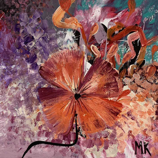 Mona Kanaan - The pink flower